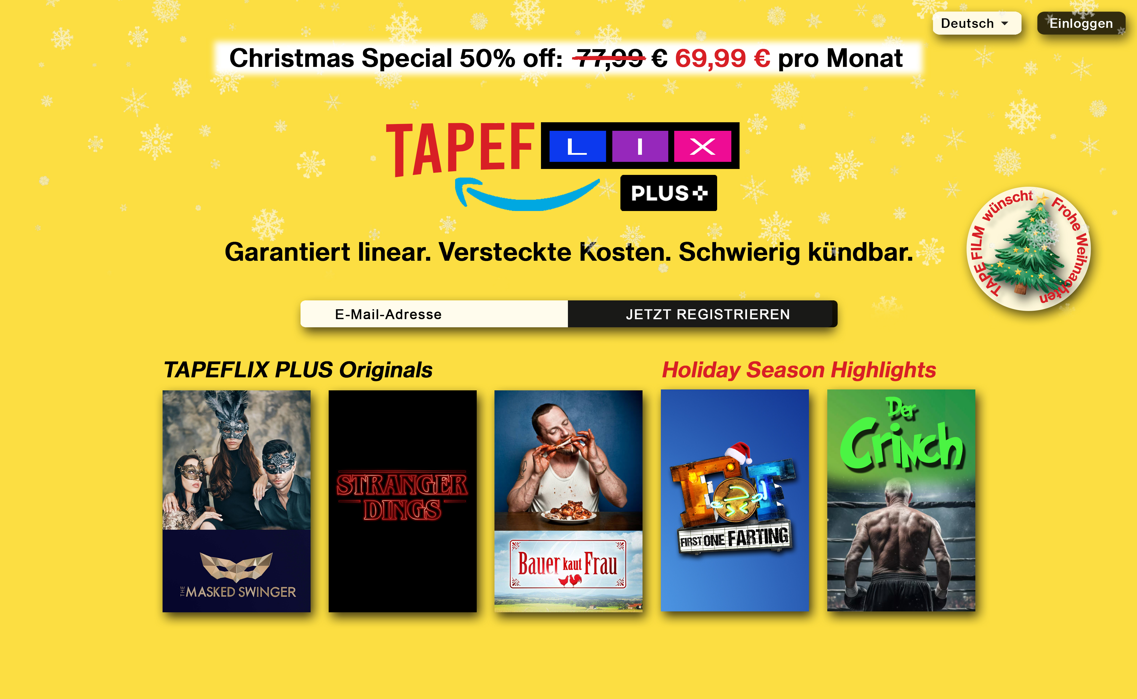 TAPE FILM wünscht Frohe Weihnachten